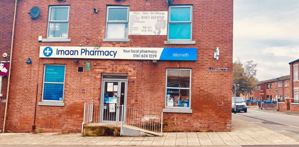 Exterior of Werneth Pharmacy